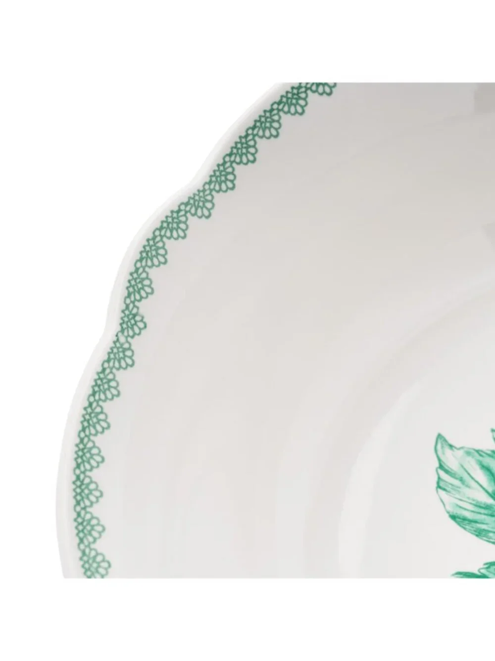The Pioneer Woman Home Green Floral Design Agatha Stoneware Cereal Round Bowl